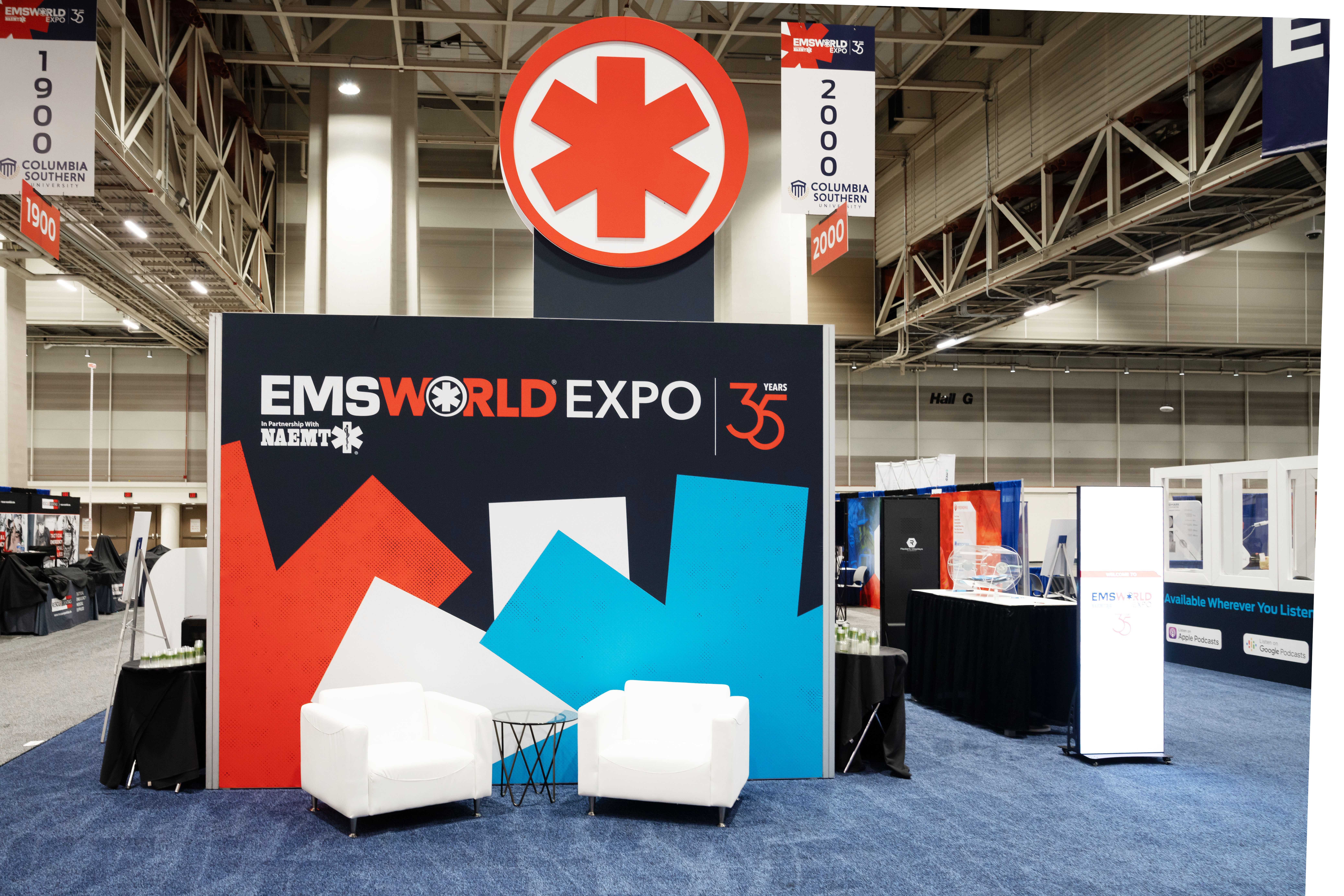 EMS brand booth designed by Megan McCloud