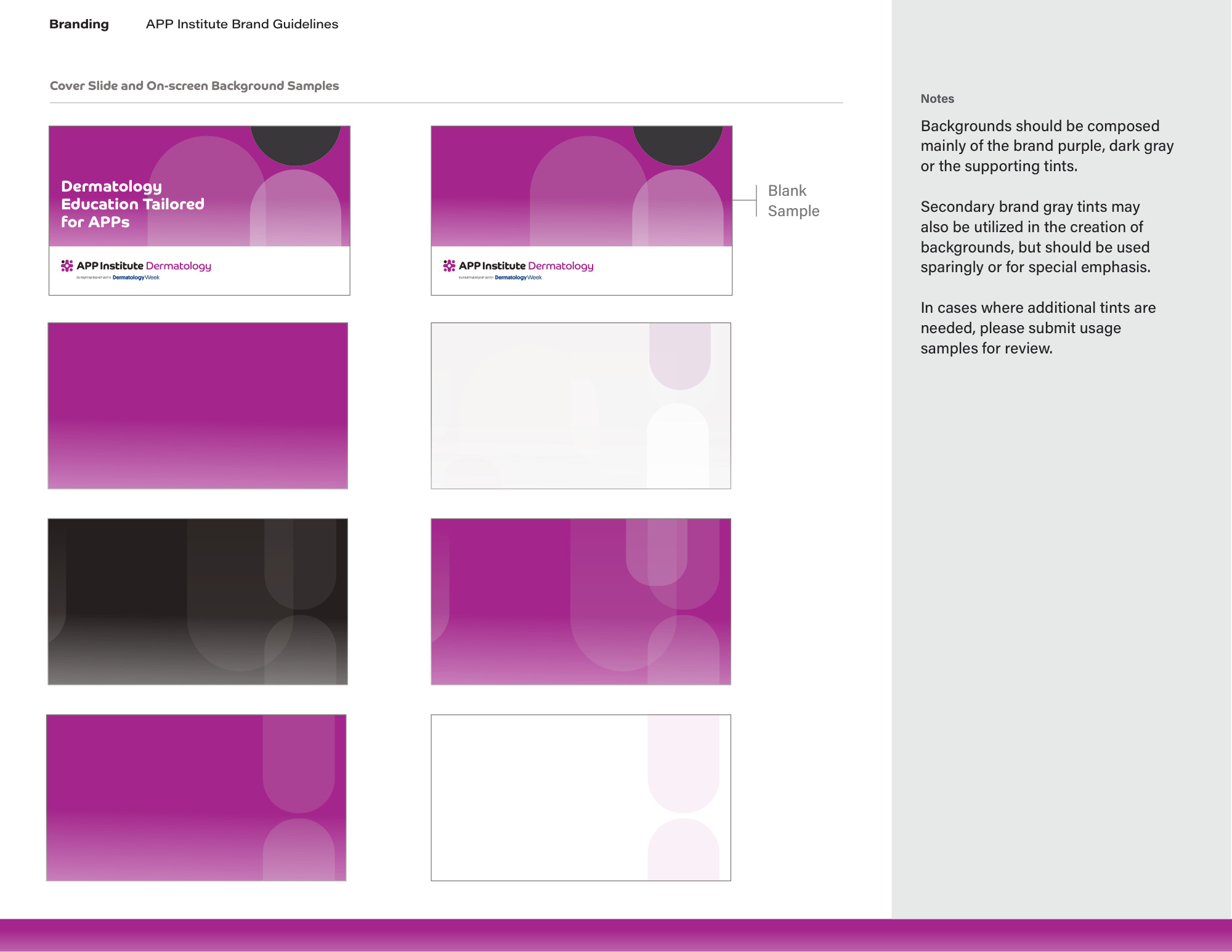 APP Institute Dermatology brand guidelines — page 14