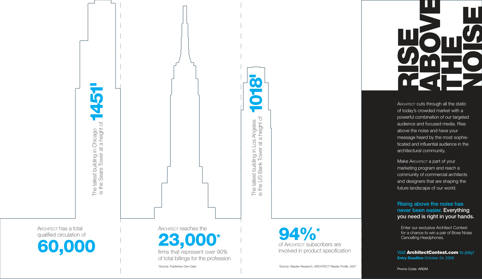 ARCHITECT custom die-cut brochure — inside