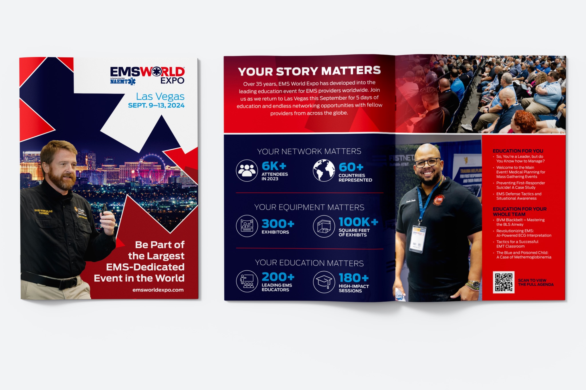 EMS World Expo sales brochure mockup