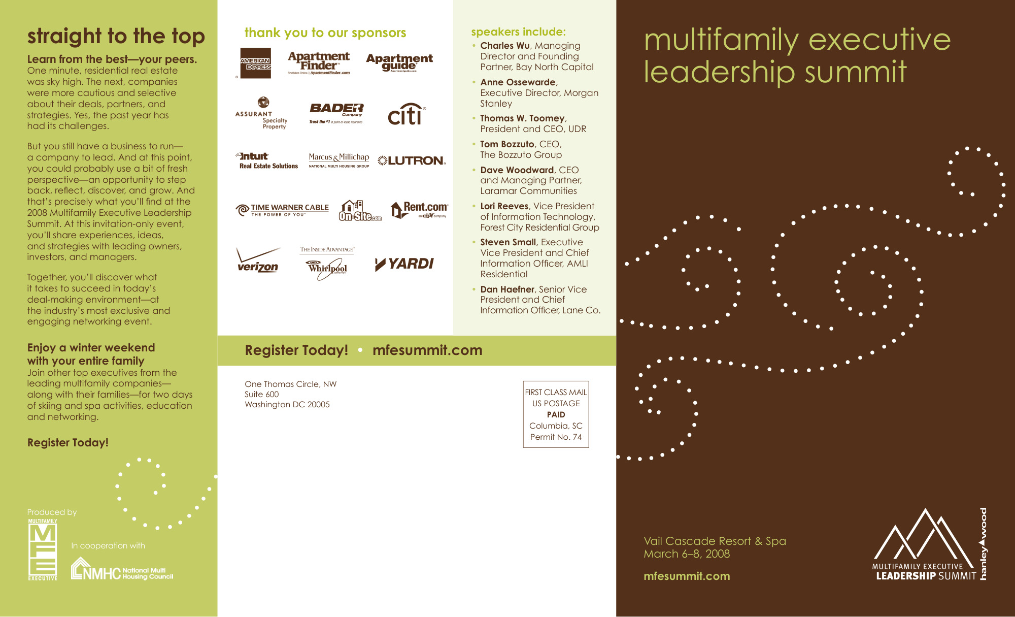 MFE Leadership Summit 2008 — invitation outside