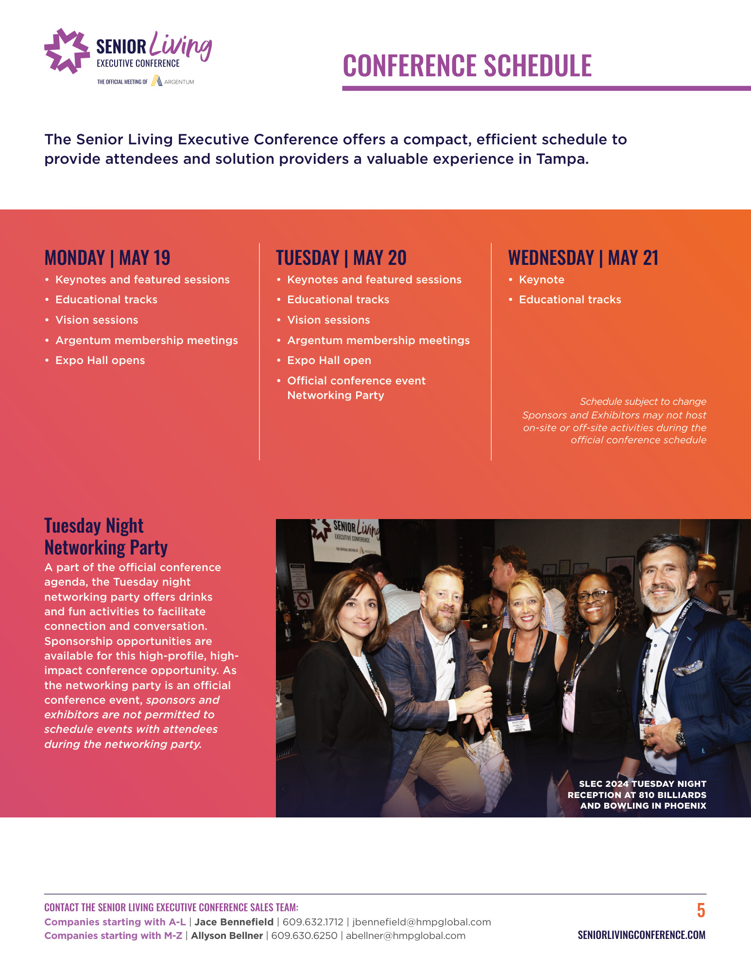 SLEC exhibitor and sponsor prospectus — page 5